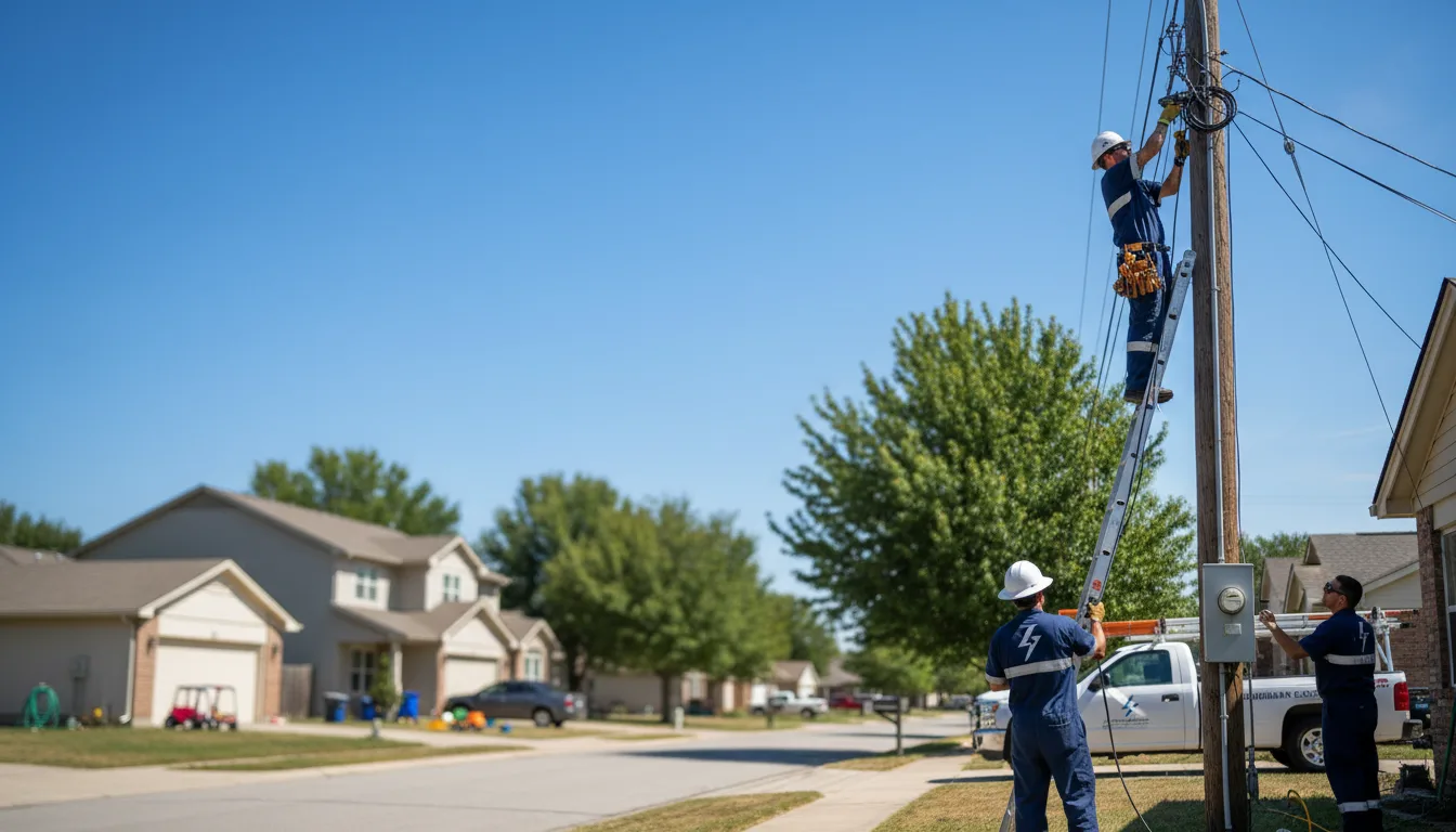Residential electrician providing installation services in North Pole, AK